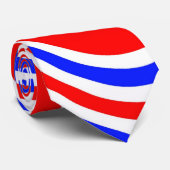 赤い白と青の渦巻き ネクタイ (ロール)