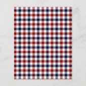 赤い白と青の背市松模様に景紙 (正面)