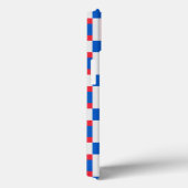 赤い白と青の色のブロックされたプリント Case-Mate iPhoneケース (裏面 / 右)