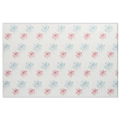 赤い白と青の花火カスタム布 ファブリック (ファットクウォーター)