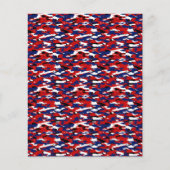 赤い白と青の迷彩柄 (正面)