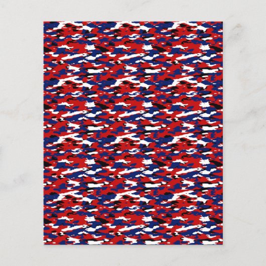 赤い白と青の迷彩柄 (正面)