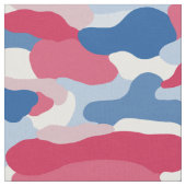 赤い白と青の迷彩 ファブリック (クローズアップ)