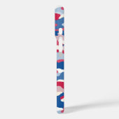 赤い白と青の迷彩 Case-Mate iPhoneケース (裏面 / 左)