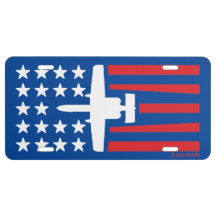 赤い白と青のA-10星とストライプ