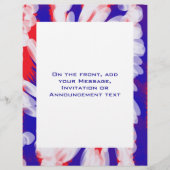 赤い白と青 チラシ (正面)