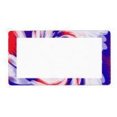 赤い白と青 ラベル (正面)