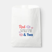 赤い白と2歳の誕生日 フェイバーバッグ (正面)