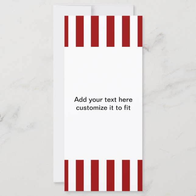 赤い白のストライプパターン (正面)