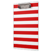 赤い白の横書き名門私立校風ののストライプ名 クリップボード (左)