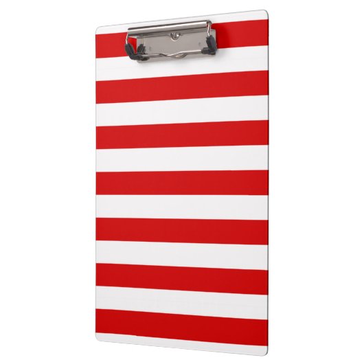 赤い白の横書き名門私立校風ののストライプ名 クリップボード (左)