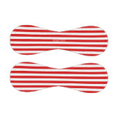 赤い白の横書き名門私立校風ののストライプ名 野球ボール (パネル)