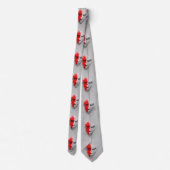 赤い白の顔 ネクタイ (裏面)