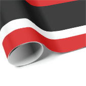 赤い白の黒のカラーブロック ラッピングペーパー (ロールコーナー)