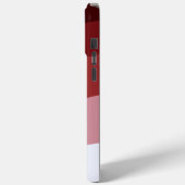 赤い白グラデーション波パターン Case-Mate iPhoneケース (裏面 / 左)