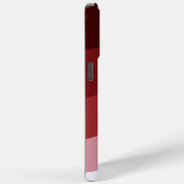 赤い白グラデーション波パターン Case-Mate iPhoneケース (裏面 / 右)