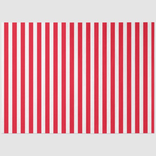 赤い白ストライプ色のパタストライプのーン回路カーニバル 薄葉紙 (正面)