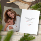 赤い白フローラハッピー母の日グリーティングカード