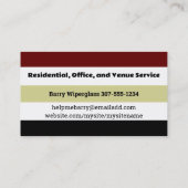 赤い白ワインのテイスティンググラスbartender somlier 名刺 (裏面)