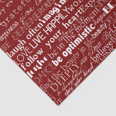 赤い白感動的語クリスマス 薄葉紙 (詳細)