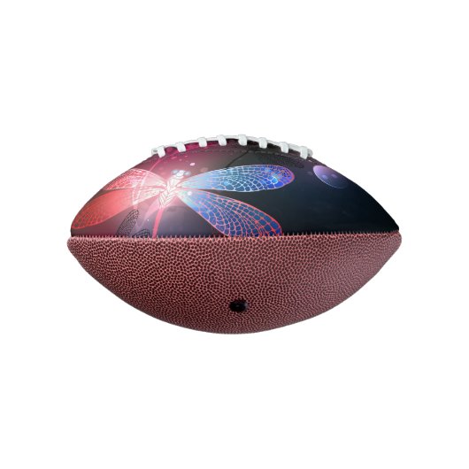赤い白熱［赤熱］光を放つトンボ アメリカンフットボール (回転270)