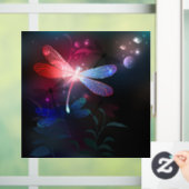 赤い白熱［赤熱］光を放つトンボ ウィンドウサイン (ホーム)