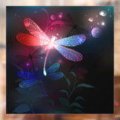 赤い白熱［赤熱］光を放つトンボ ウィンドウサイン (シート2)