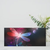 赤い白熱［赤熱］光を放つトンボ カード (スタンド正面)