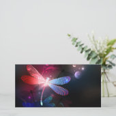 赤い白熱［赤熱］光を放つトンボ カード (スタンド正面)