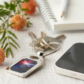 赤い白熱［赤熱］光を放つトンボ キーホルダー (側面)