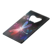 赤い白熱［赤熱］光を放つトンボ クレジットカード栓抜き (正面アングル)