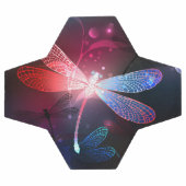 赤い白熱［赤熱］光を放つトンボ サッカーボール (フラット)