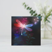 赤い白熱［赤熱］光を放つトンボ セーブザデート (スタンド正面)