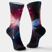 赤い白熱［赤熱］光を放つトンボ ソックス (傾斜あり)