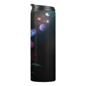 赤い白熱［赤熱］光を放つトンボ タンブラー (回転右)