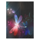 赤い白熱［赤熱］光を放つトンボ テーブルクロス (正面)