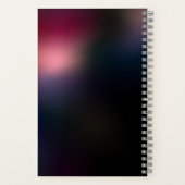 赤い白熱［赤熱］光を放つトンボ ノートブック (裏面)