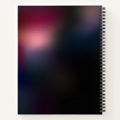赤い白熱［赤熱］光を放つトンボ ノートブック (裏面)