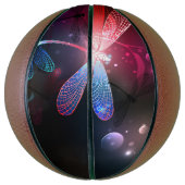 赤い白熱［赤熱］光を放つトンボ バスケットボール (縦)