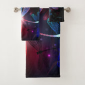 赤い白熱［赤熱］光を放つトンボ バスタオルセット (インサイチュ)