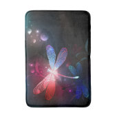 赤い白熱［赤熱］光を放つトンボ バスマット (正面縦)