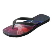 赤い白熱［赤熱］光を放つトンボ ビーチサンダル (アングル)