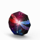 赤い白熱［赤熱］光を放つトンボ フォトブロック (右)