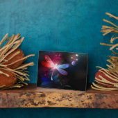 赤い白熱［赤熱］光を放つトンボ フォトプラーク (側面)