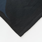 赤い白熱［赤熱］光を放つトンボ フリースブランケット (角)