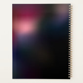 赤い白熱［赤熱］光を放つトンボ プランナー手帳 (裏面)