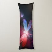 赤い白熱［赤熱］光を放つトンボ ボディピロー (裏面 (縦))