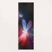 赤い白熱［赤熱］光を放つトンボ ヨガマット (裏面)