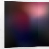 赤い白熱［赤熱］光を放つトンボ 三つ折り案内状 (内部最初)