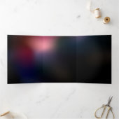 赤い白熱［赤熱］光を放つトンボ 三つ折り案内状 (内部)